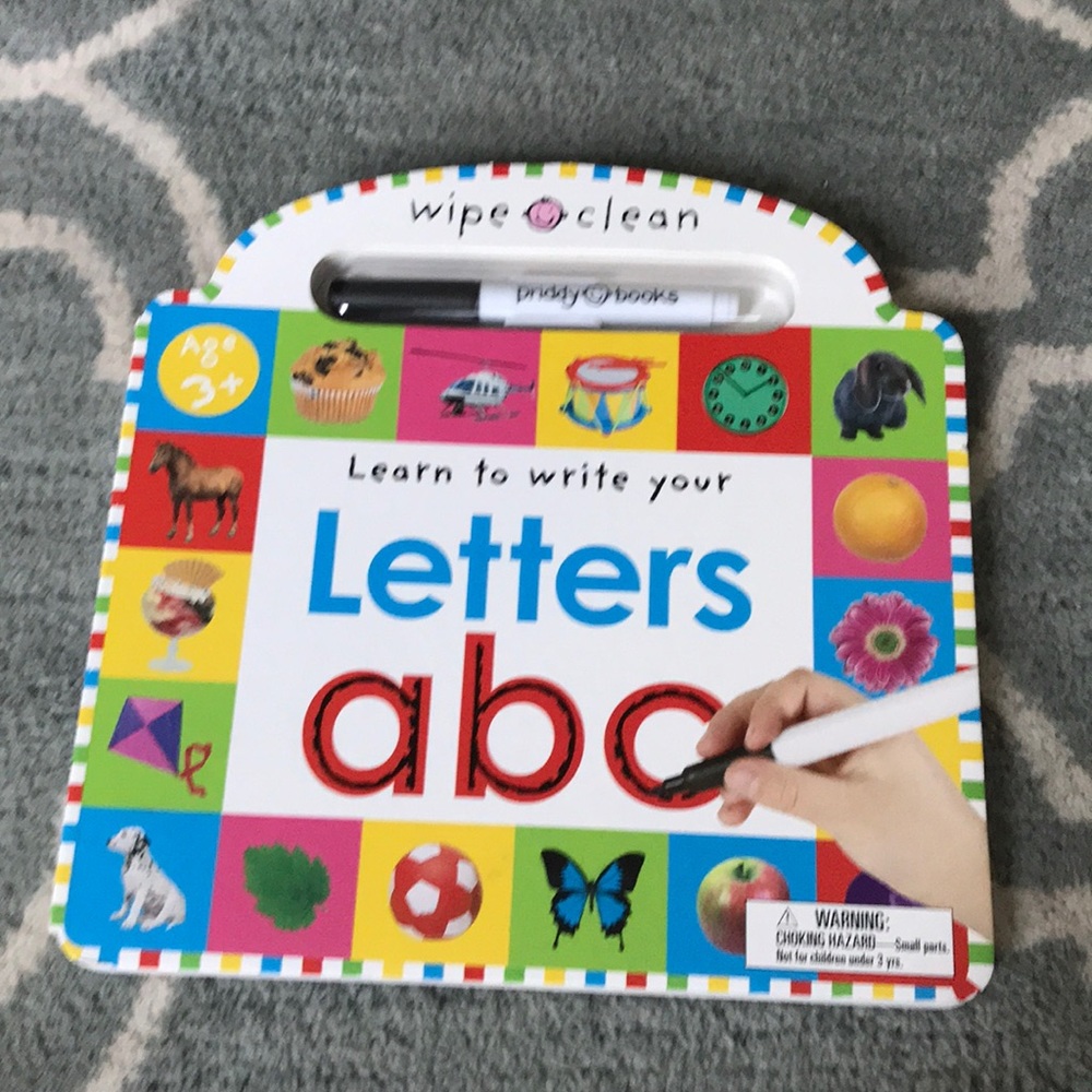 Wipe and clean Learn to write your letters ABC.
